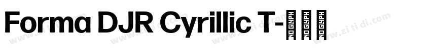Forma DJR Cyrillic T字体转换 Forma DJR Cyrillic T字体转换